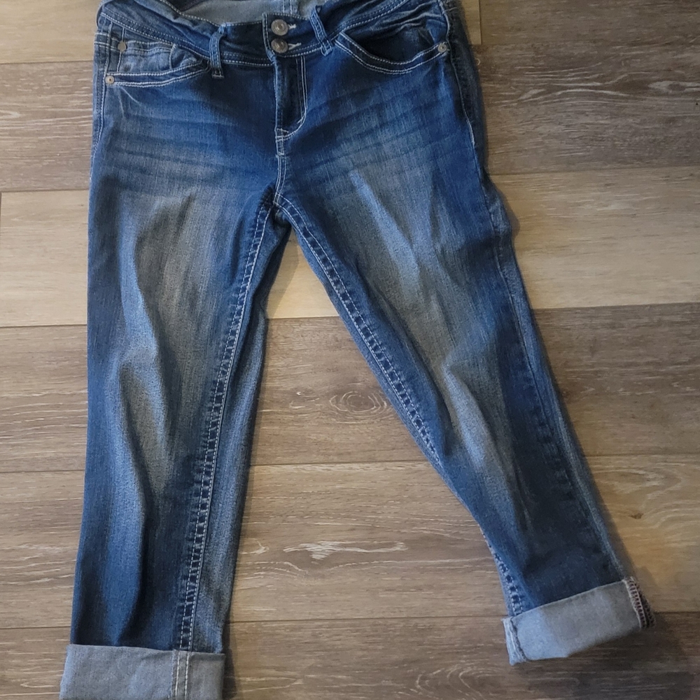 Wallflower Dark Blue Ankle Jeans